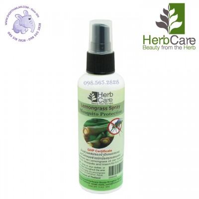 Xịt chống muỗi thuần tự nhiên Herb Care Thái Lan 100ml